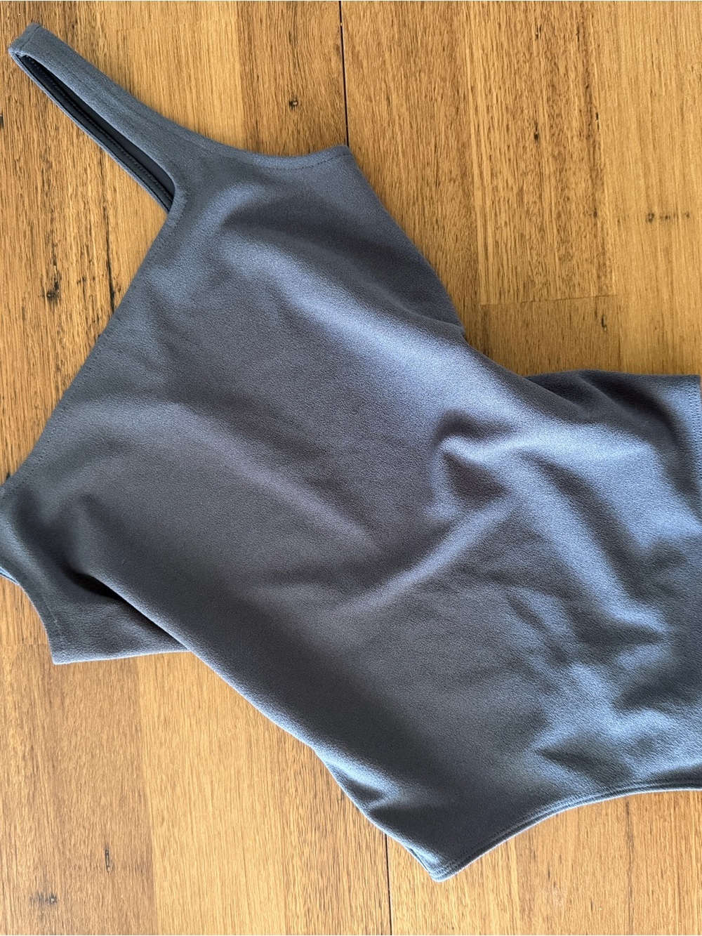 Express Gray Seamless Bandeau Bodysuit